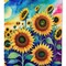 Edge Collections - 28" X 40" - Multicolor - Sunflowers in Color Large Porch - 1 Piece